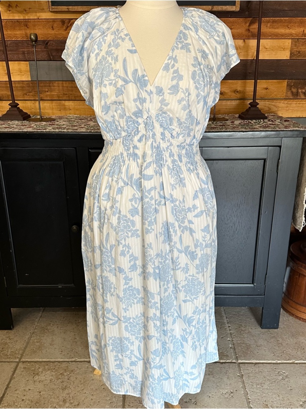 Universal Thread Floral Dress with Smocked Waist